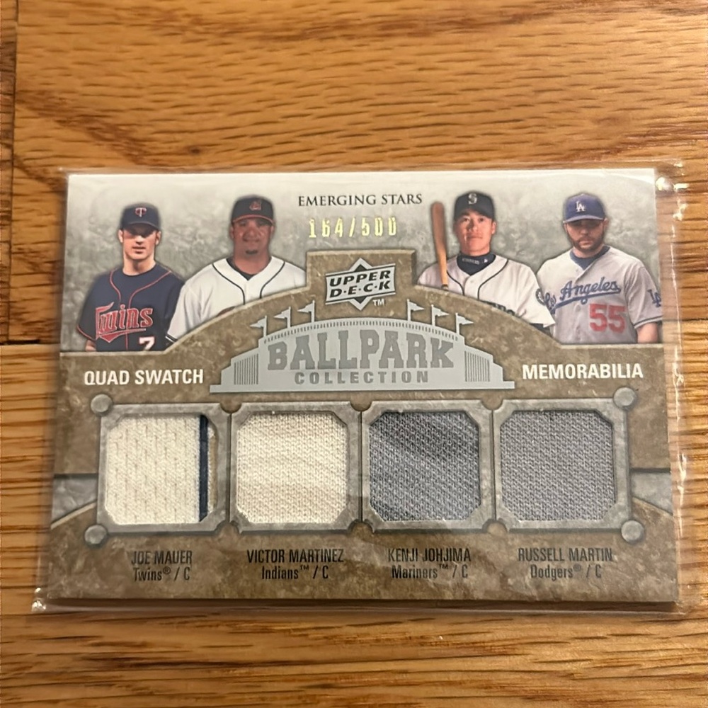 Four swatch memorabilia card